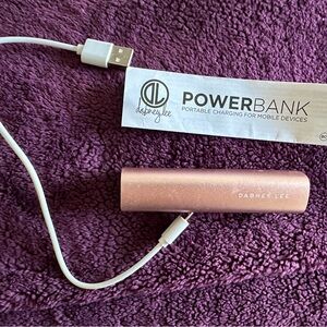NEW Rose Gold Dabney Lee Cell Phone Charger Recharging Bank